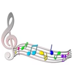 musical notation android application logo